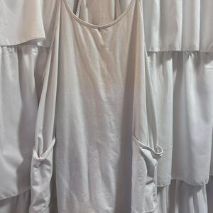 FREE PEOPLE Movement Tank Medium Mini Athletic Lounge Casual Women's White Dress